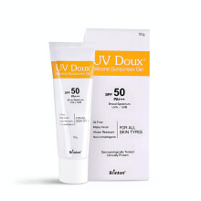 Brinton UV Doux Face & Body Sunscreen gel with SPF 50 PA+++ | Clinically Proven| Matte Finish and Oil Free Formula| Non Comedogenic| 50g