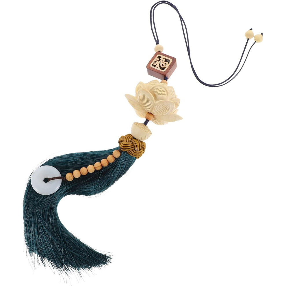 Lotus Hanging Ornament - Synthetic Material Car Interior Decoration With Chinese Character Fu 7420221294058