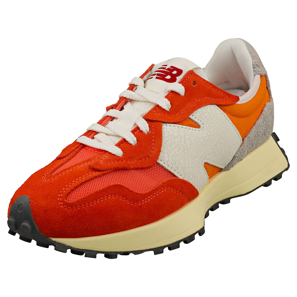 (8.5) New Balance 327 Unisex Fashion Trainers in Gulf Red