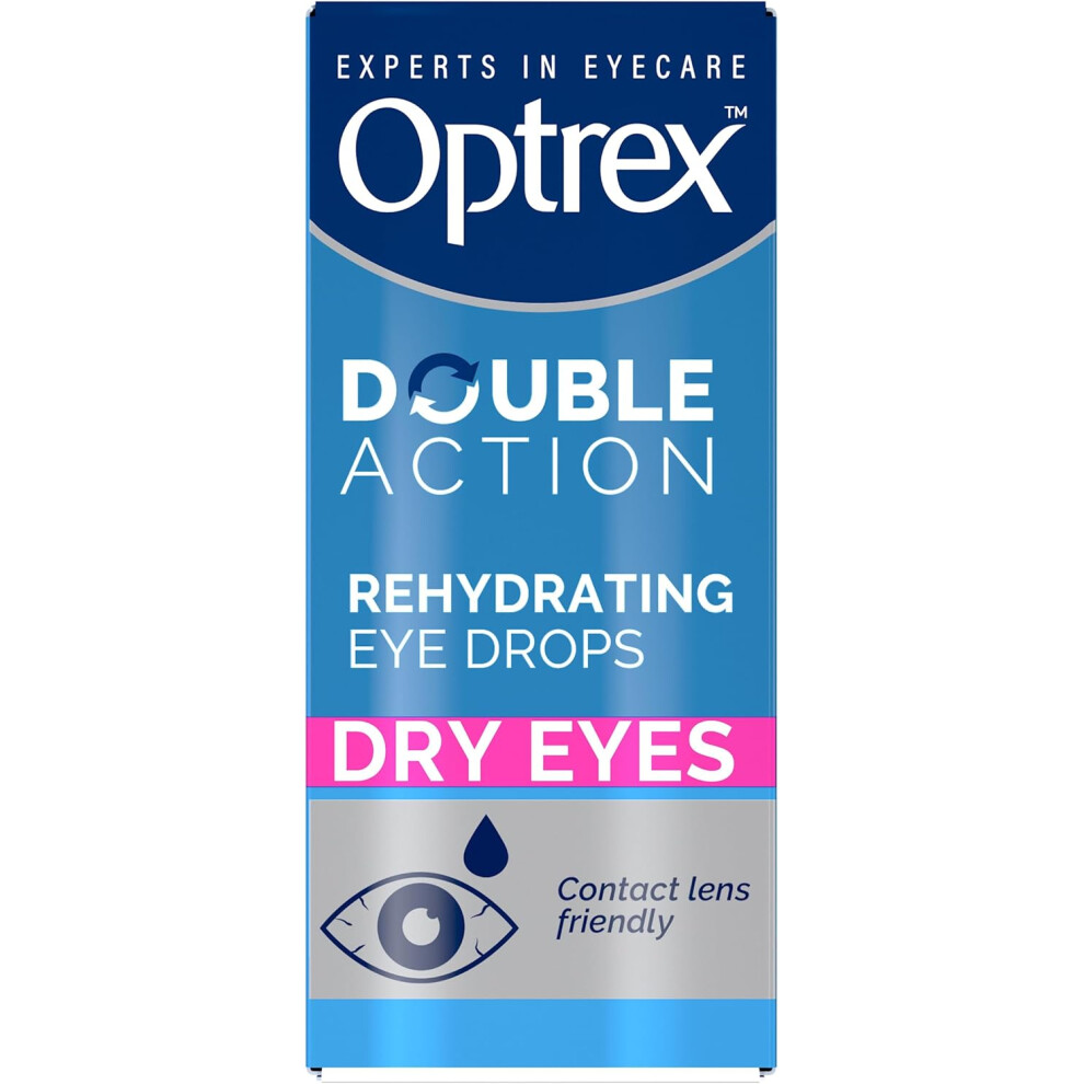 3x Optrex Dazzling Eye Drops Long Lasting Relief For Dry Eyes 10ml