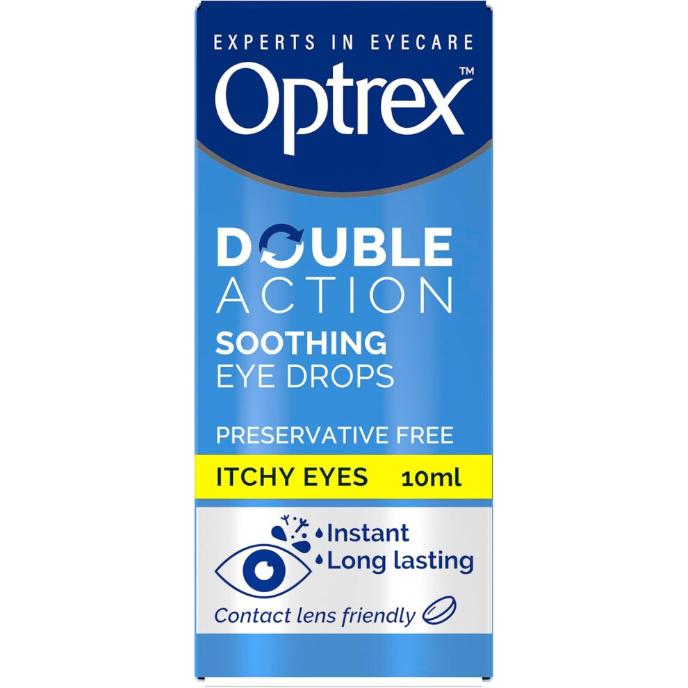 Optrex 3X Soothing Eye Drops Preservatives Free For Itchiness