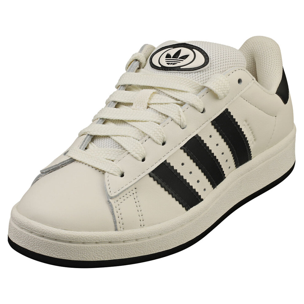 (3.5) adidas Campus 00s Mens Casual Trainers in White Black