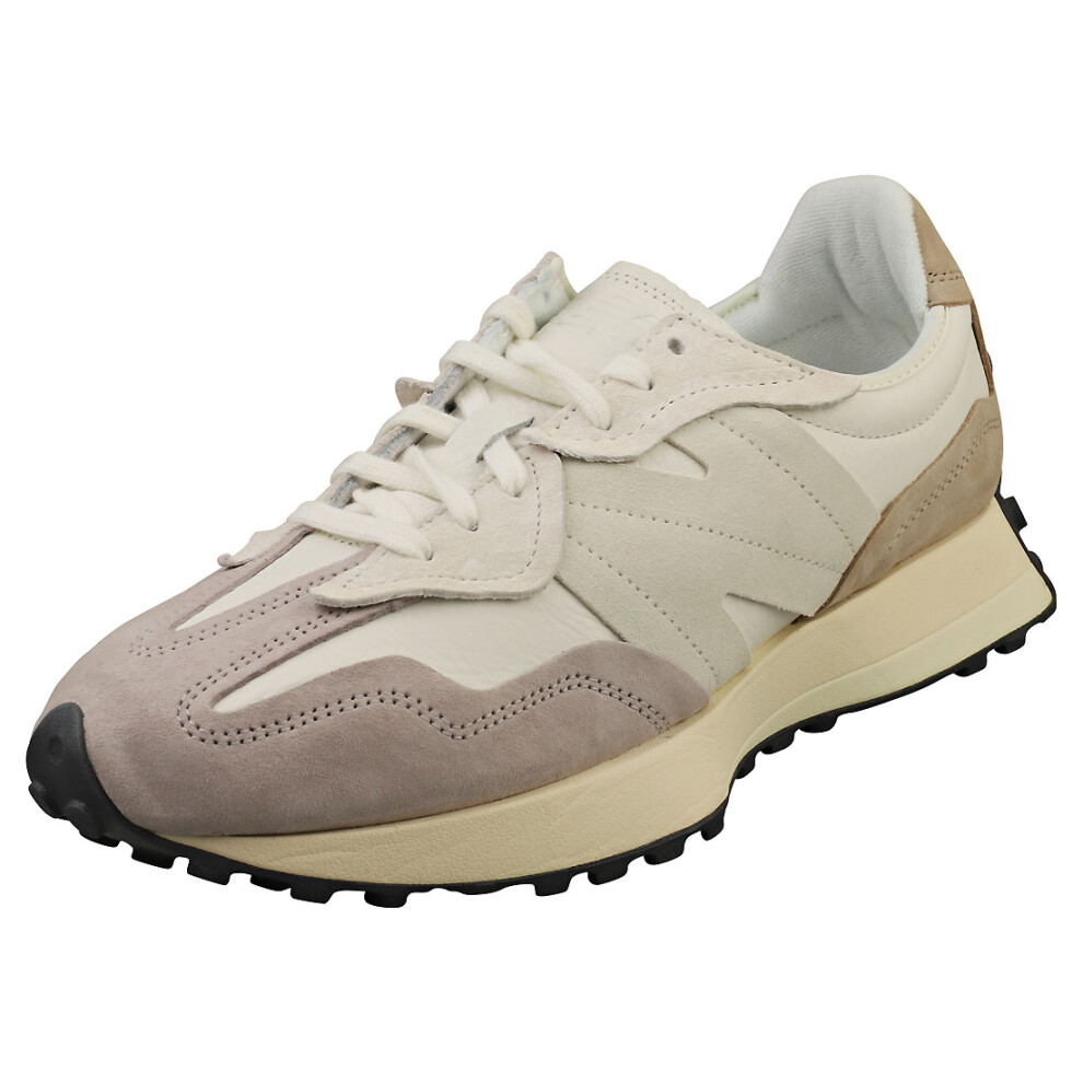 (9) New Balance 327 Unisex Fashion Trainers in Sea Salt