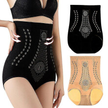 (Red, 2XL) Ionstech Unique Fiber Restoration Shaper Graphene Honeycomb Tummy Control High