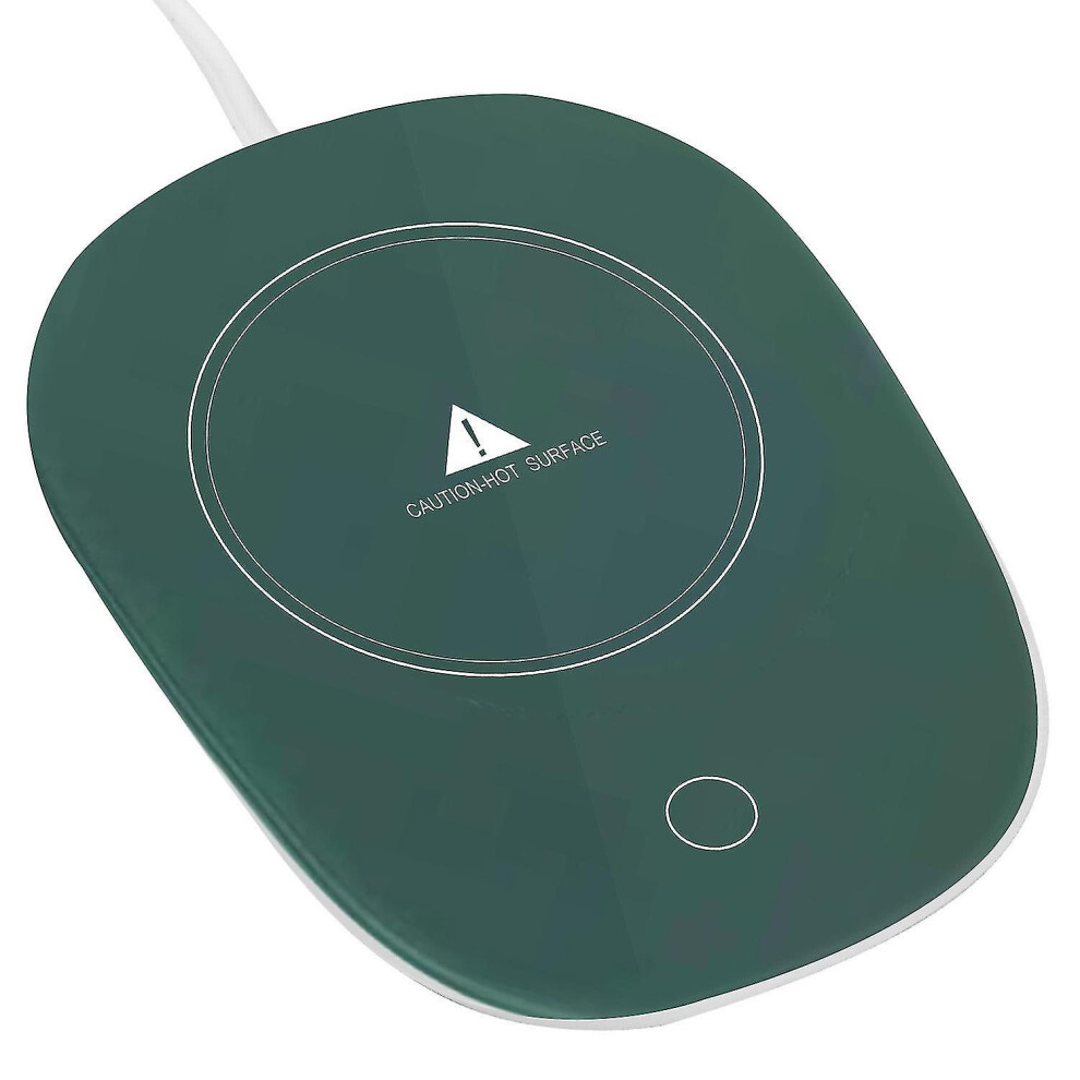 (Green) Smart Electric Usb Cup Mug Tea/Coffee/Drink Warmer Heater Tray Mat 55/131F Green