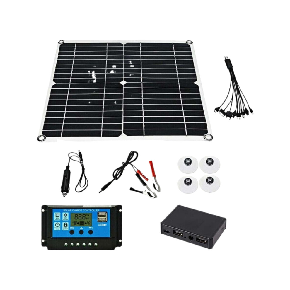 300W Solar Panel Kit 12V Battery Charger 40A Controller RV Trailer Camper Van