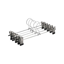 (20Pcs) Metal Clip Coat Hangers Clothes Closet Pant Trousers Skirt Rack Multi