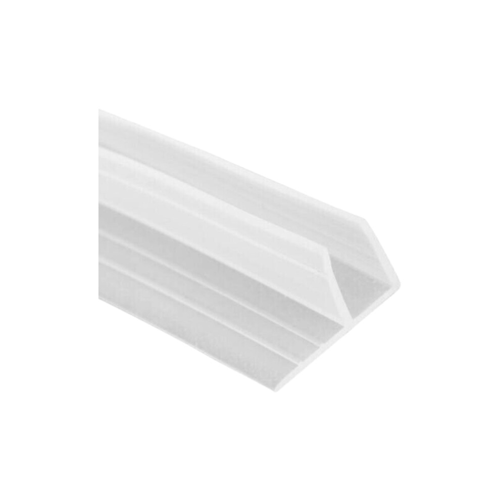 2m F Shape Bath Shower Door Seal Strip For Glass Thickness 6mm Gap