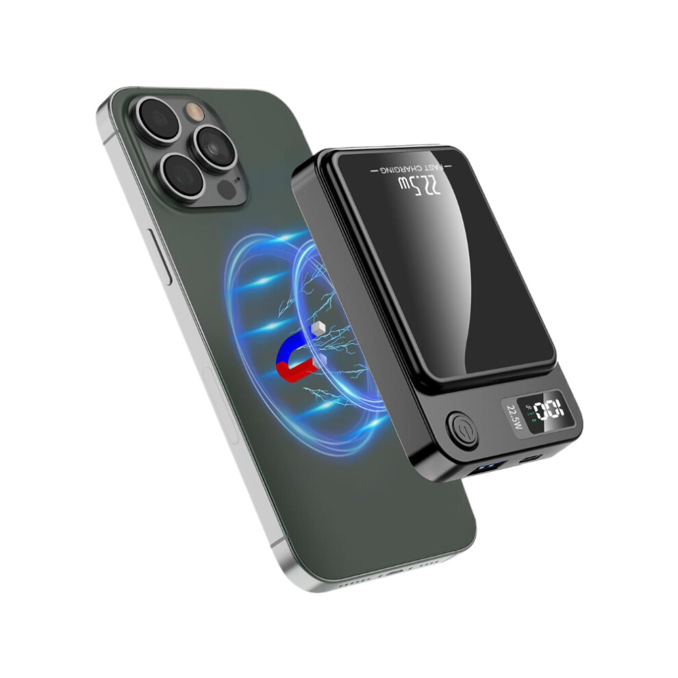 10000mAh LED Wireless Magnetic Mobile Phone Power Bank Fast Charging