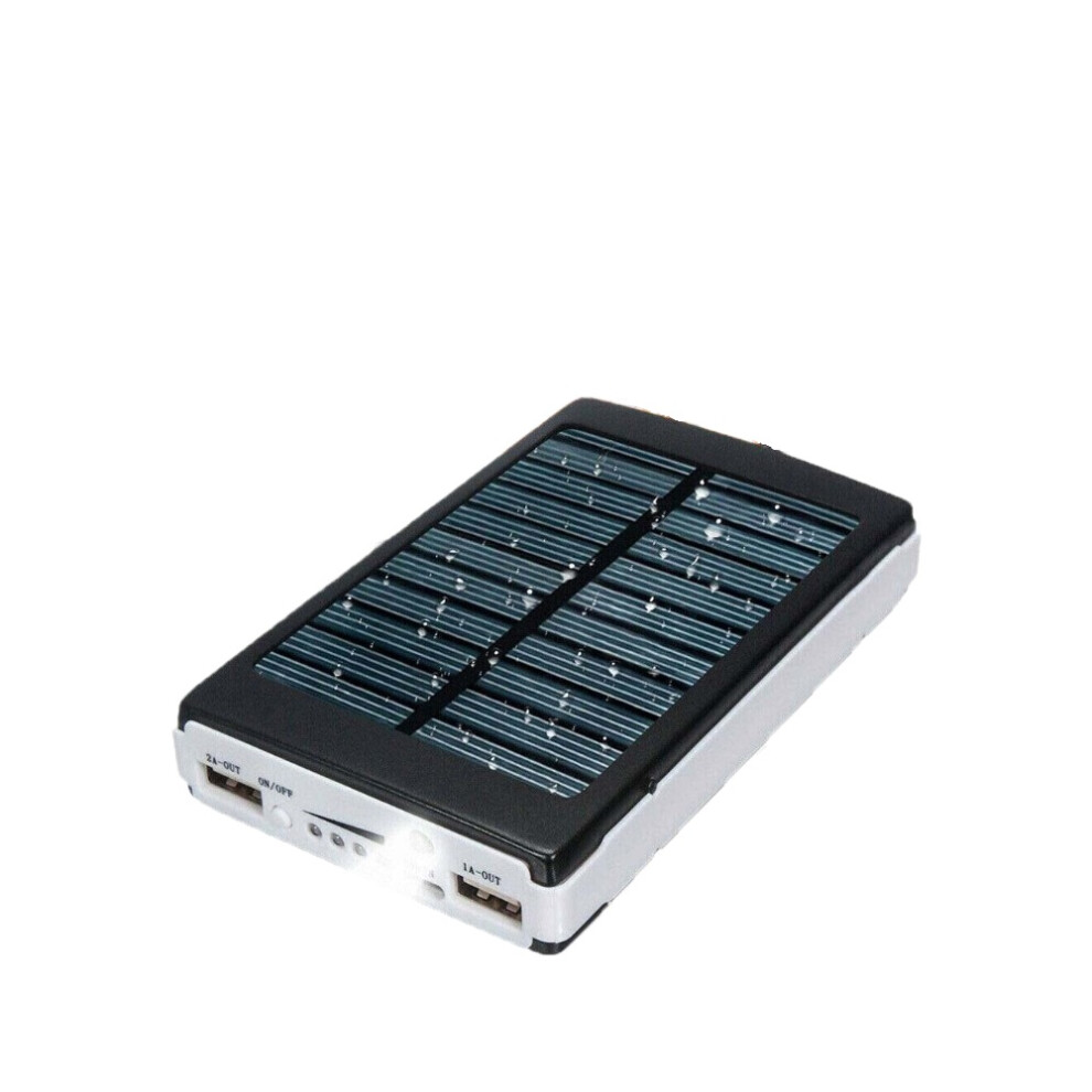 1000000mAh Solar Power Bank Dual USB LED Battery Pack Portable Charger