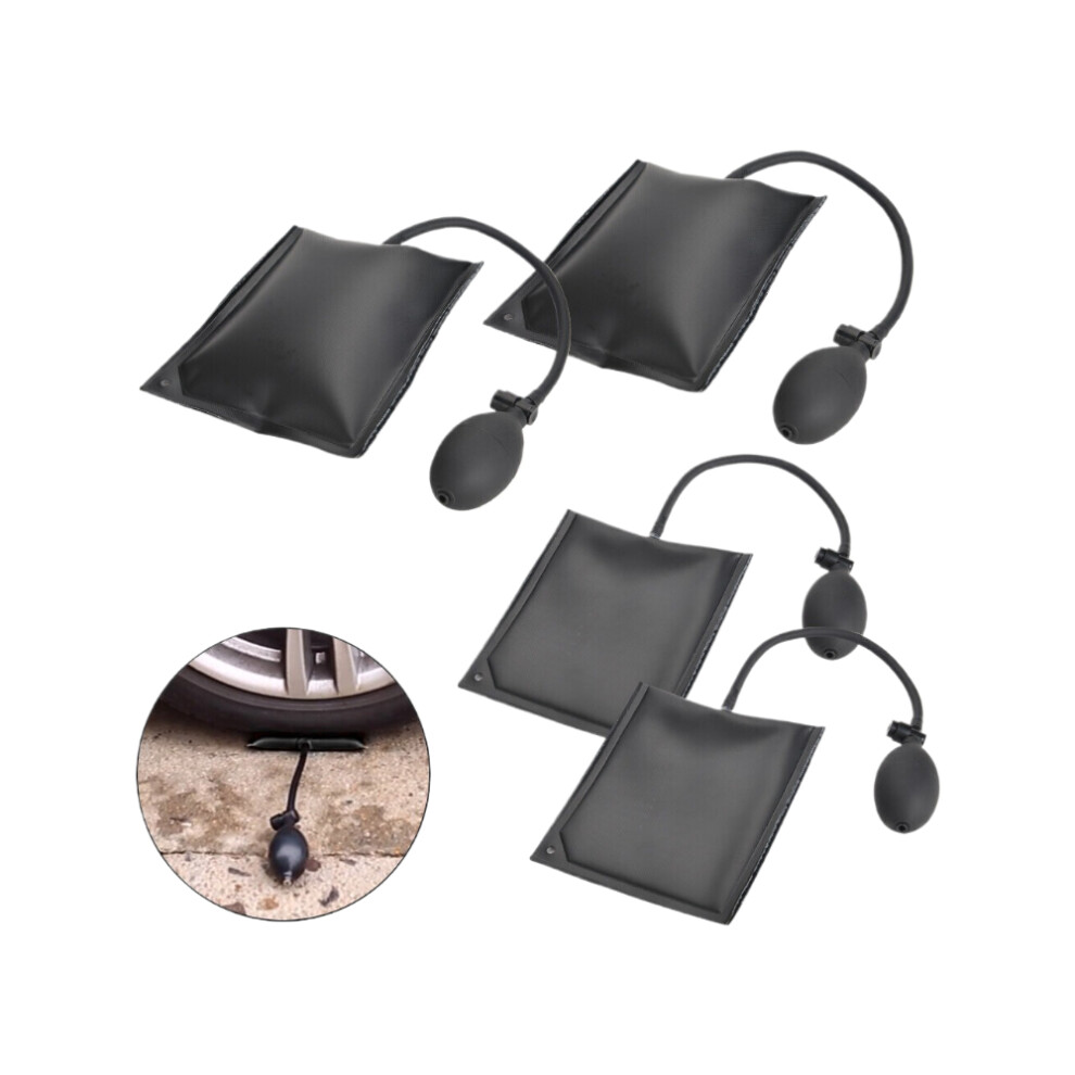 4 Air Wedge Pump Up Bags Entry Shim Hand Tools Inflatable Automotive Kit