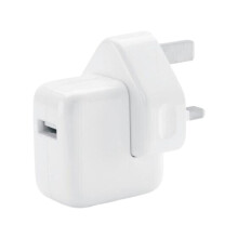 12W USB Power Adapter with UK Plug - Fast Charging for iPhone, iPad, iPod and Tablets (2.4A)