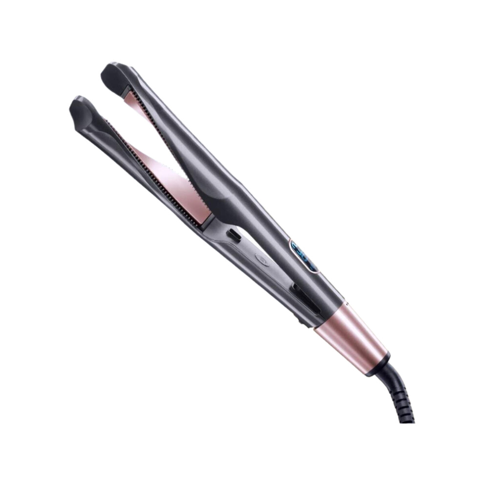 2 In 1 Hair Straightener and Curler Curling Iron for All Hair Types Tourmaline Ceramic Twisted Flat Iron for Hair Styling