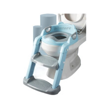 (  Blue) Foldable Baby Potty Infant Kids Toilet Chair Portable Training Seat With Ladder
