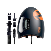 OutdoorMaster 20PSI High Pressure SUP Air Pump THE SHARK - Intelligent Dual Stage Inflation & Auto-Off Feature, Deflation Function, 12V DC C