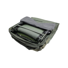 Abode Deluxe Padded 600D Oxford Carp Fishing Camping Bed Bedchair Carry Bag W83 x H90 x D22cm