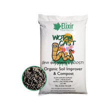 (80 Litres) Elixir Gardens | Worm Manure Castings 100% Organic Vermi Compost/Fertiliser/Potting Soil Improver Bio Humus