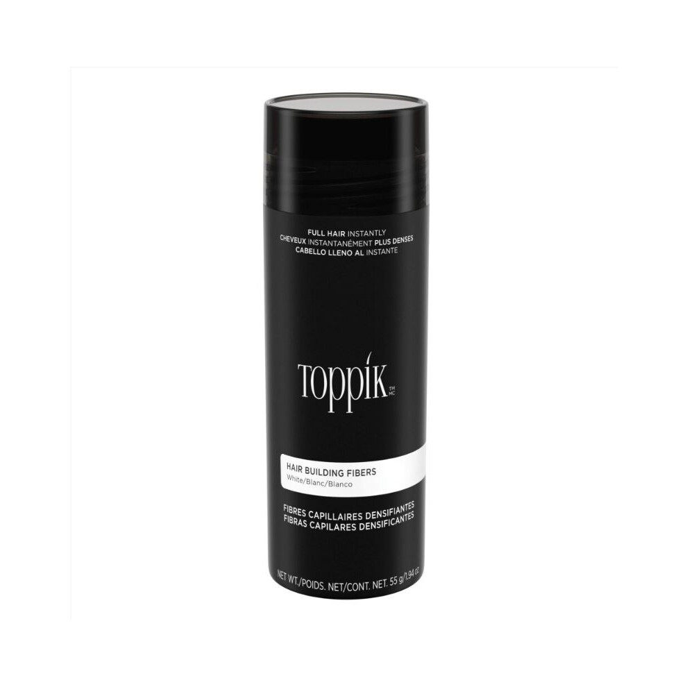 Toppik White (White) Hair Building Fibres | Hair Fibres For Thinning Hair
