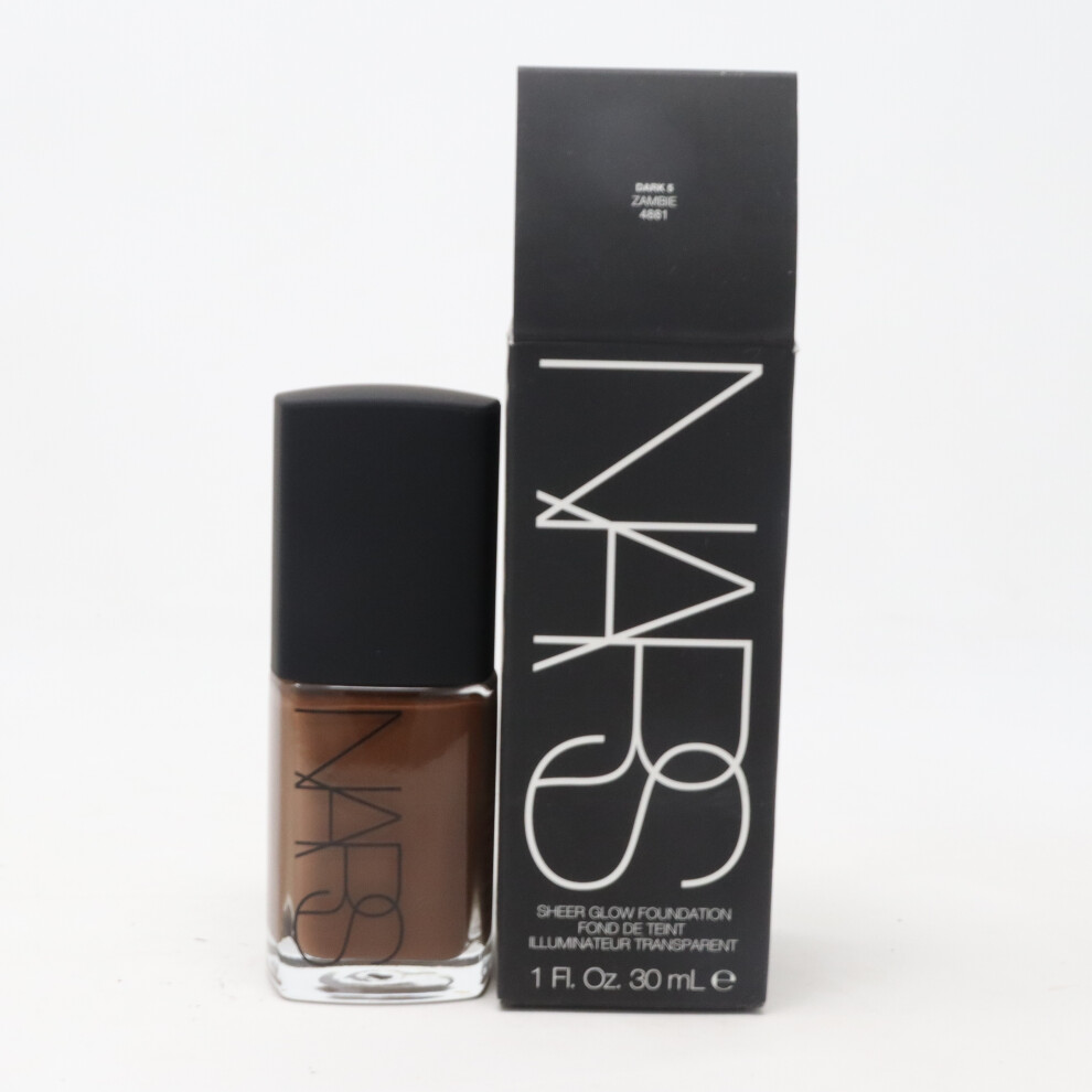 (Dark 5 Zambie) Nars Sheer Glow Face Foundation 1oz/30ml New In Box
