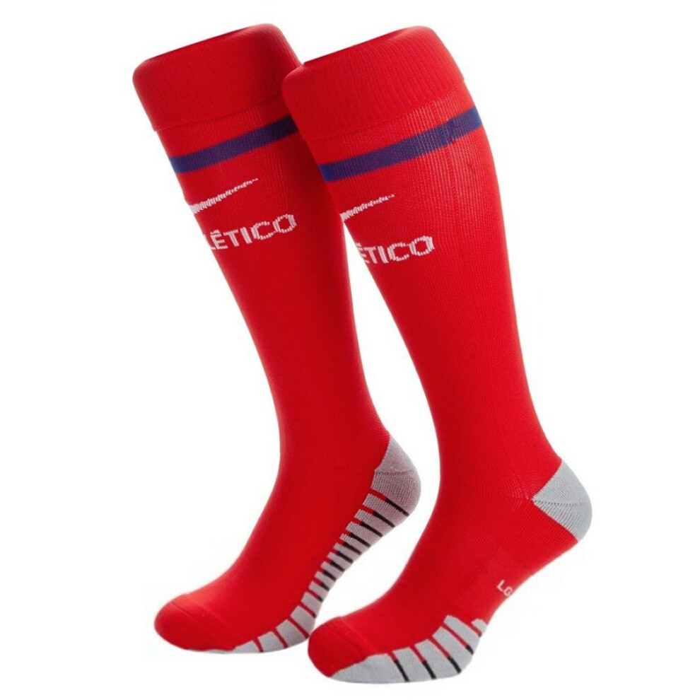 Atletico Madrid Home Football Socks 2019/20 (UK SHOE SIZE 5-8)