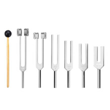 6 peças/conjunto 128Hz 256Hz 512Hz 1024Hz 2048Hz 4096Hz diapasão