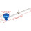Blue Aluminum Alloy Bass Drum Beater Kick Drum Beater Parts 4