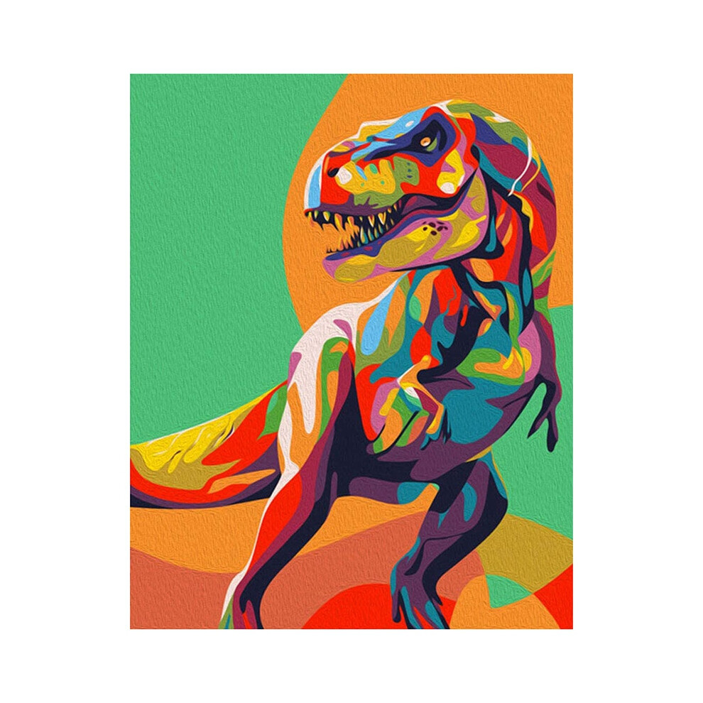 Peinture par numéros Peinture à l'huile Couleur Dinosaure Salon Décoration d'intérieur
