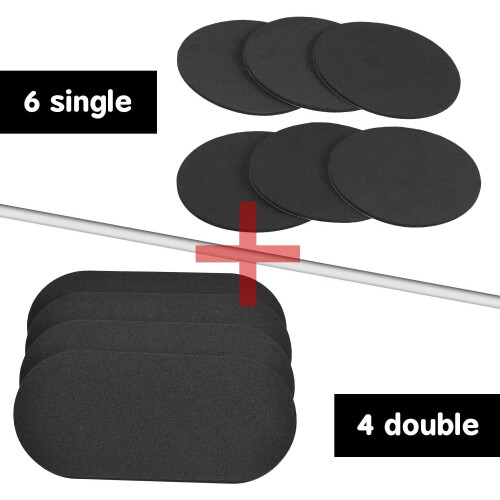 10 pezzi di patch per grancassa, patch per pedali e pad per batteria, durevoli 2