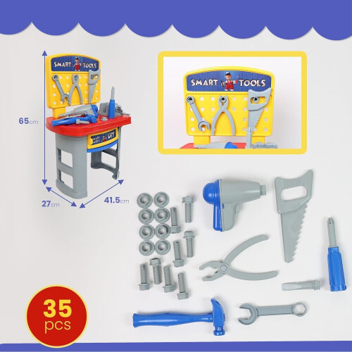 Playsets Kids Smart Tools Workbench Playset Toddlers 1