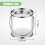 Farbeimer, transparenter Eimer mit Metalldeckel und Griff, 8er-Pack 4