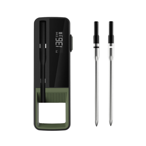 Drahtloses Lebensmittel-Fleischthermometer Smart Digital Bluetooth mit 2 Sonden