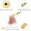 Adapter, 6.35mm (1/4Inch) Male to 3.5mm (1/8Inch) Female, Gold 6Pack 2