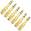 Adapter, 6.35mm (1/4Inch) Male to 3.5mm (1/8Inch) Female, Gold 6Pack 1