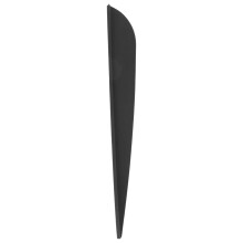 Arrows Vanes 4 Inch Plastic Feather Fletching 50 Pack(Black)