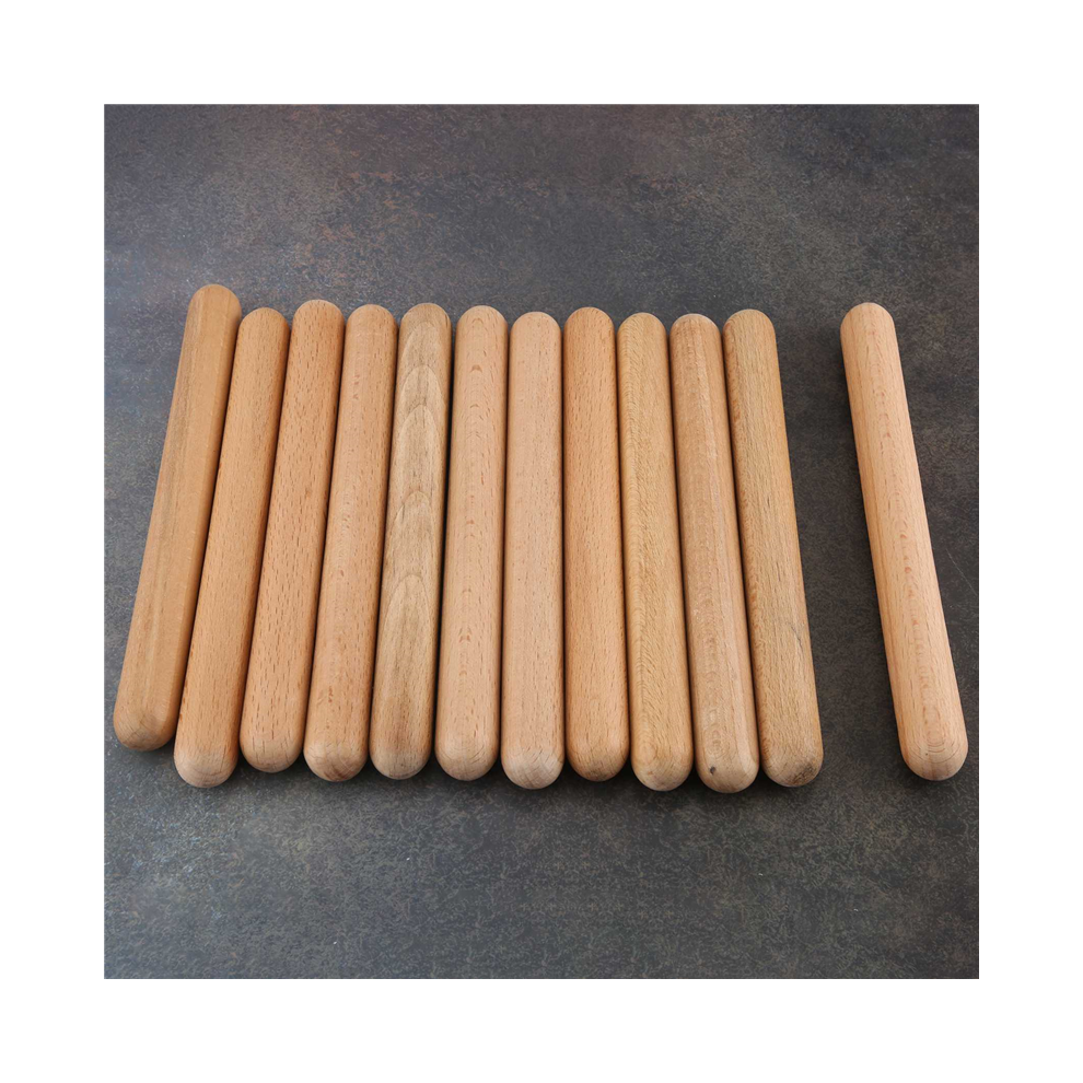 6 Pairs Wood Claves Musical Percussion Instrument Children Toy