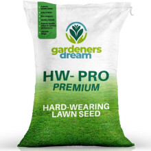 Gardeners Dream 20kg Hard-Wearing Lawn Grass Seed - Premium Ryegrass 70% + Creeping Red Fescue 30% (DLF_HARDGRASS_20KG_#1_GD)
