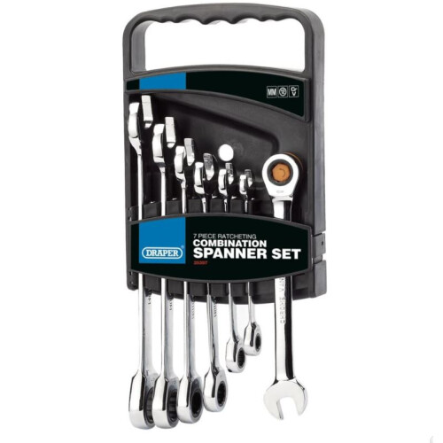 Draper Draper HI-TORQ® Metric Ratcheting Combination Spanner Set (7 Piece)
