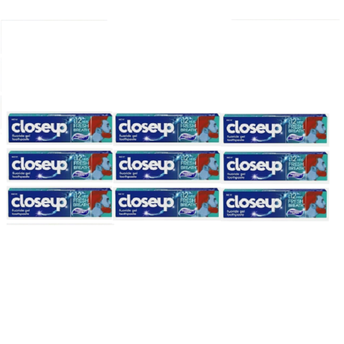 Closeup Everfresh Fluoride Gel Toothpaste Peppermint Drops 90g (x9 Boxes)