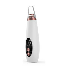 Chronus Advanced Acne Extractor Tool - Blackhead Suction Cup with Pore Cleaning Functions and LED Display, USB Rechargeable(White)