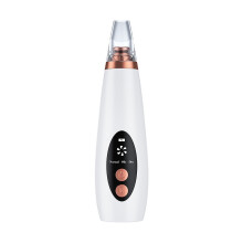 Chronus USB Rechargeable Blackhead Remover Vacuum - Electric Facial Tool with Multi-Function Pore Cleaner and LED Screen(White)