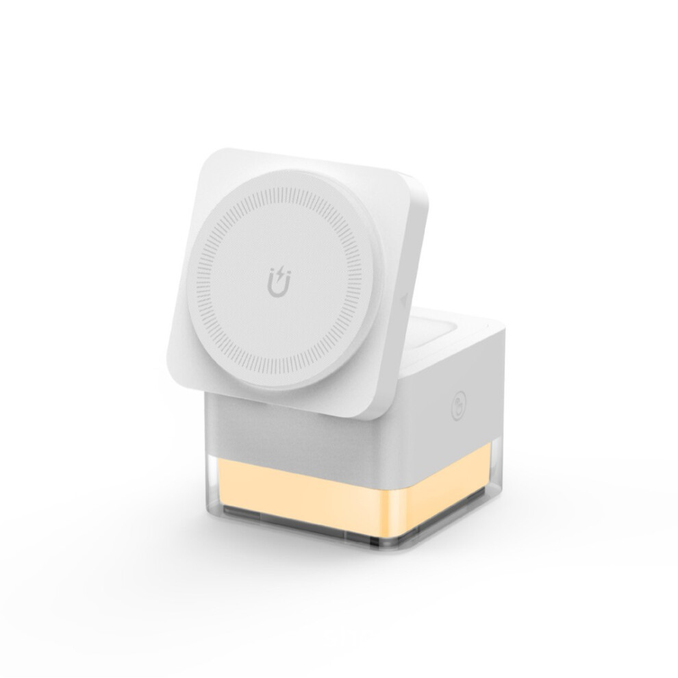 Chronus Wireless Charger 3 In 1 Apple Charging Station Cube Led Night 15W Foldable Charging Dock For Iphone16/15/14/13/12/Airpods/Apple Light 6976918044587