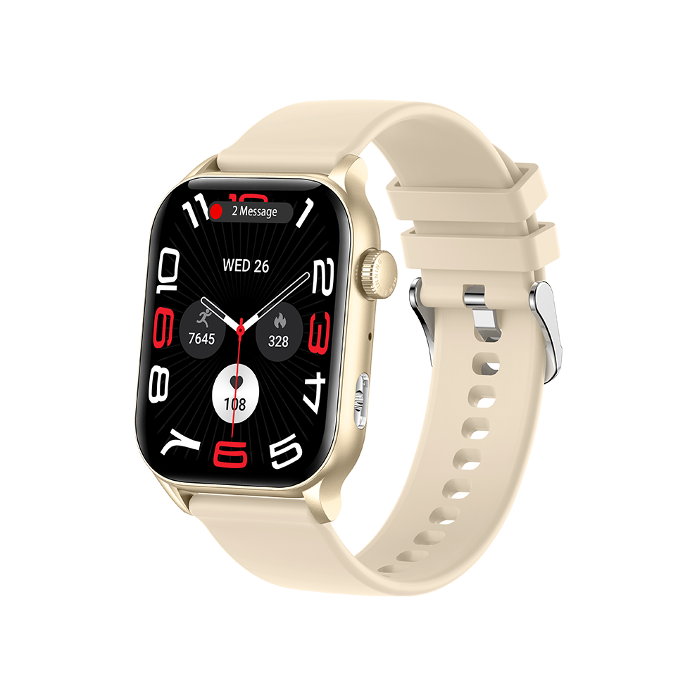 Chronus Kr86 Smartwatch Bluetooth Calling Ai Voice Assistant Noon Rest Night Sleep Monitoring(Gold) Gold 6976918043085