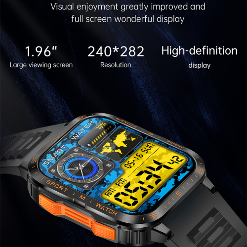Chronus KT79 Smartwatch - Bluetooth, 100m Flashlight, 5ATM (Black) 1