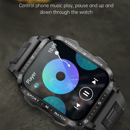 Chronus KT79 Smartwatch - Bluetooth, 100m Flashlight, 5ATM (Black) 2