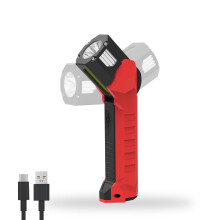 Chronus 1000 Lumen Rechargeable LED Flashlight,Work Light,180 Degree Rotating Flashlight with Magnetic Base,Waterproof LED Flashlight,6 Modes,