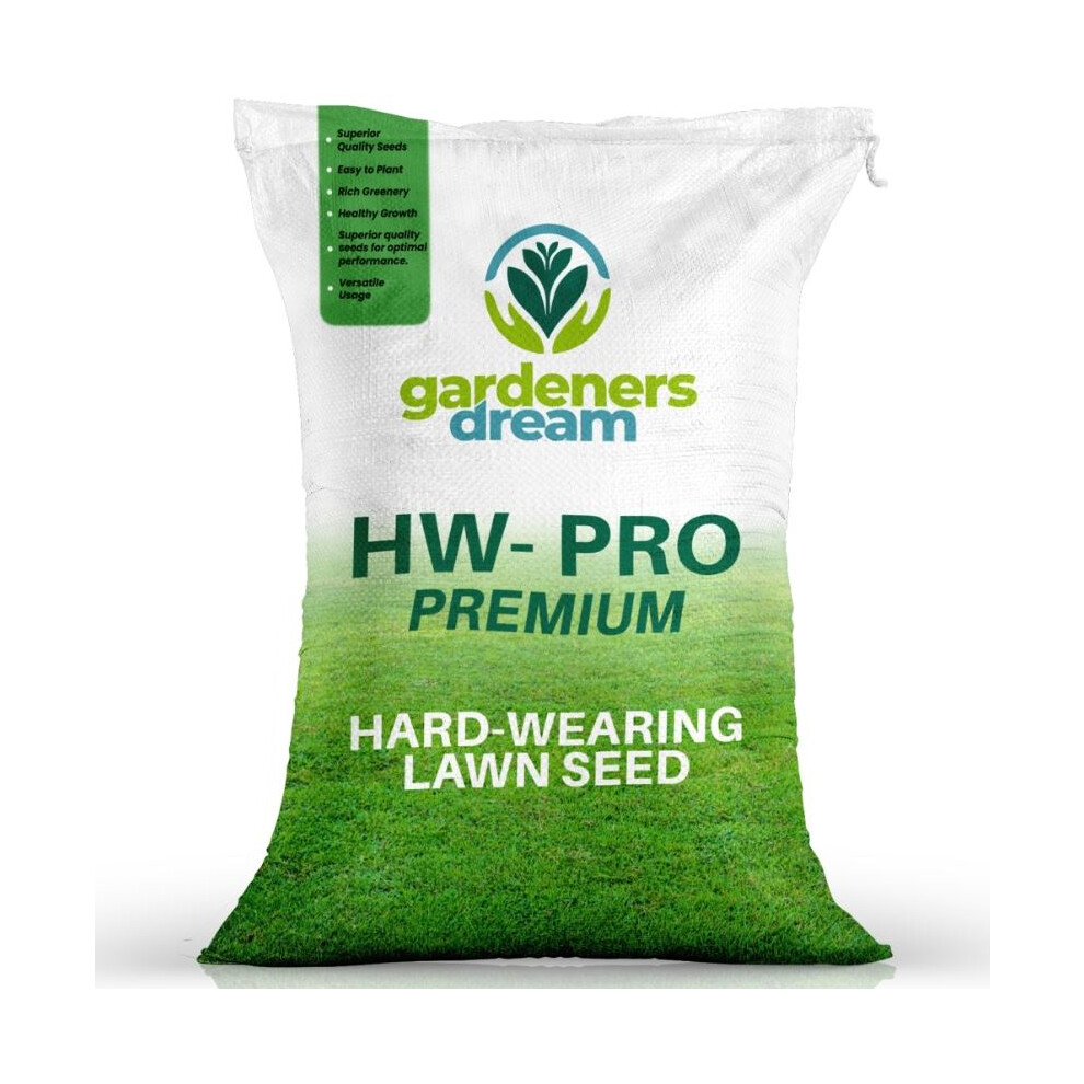 5Kg Gardeners Dream Hard-Wearing Premium Tough Back Garden Lawn Grass Seed