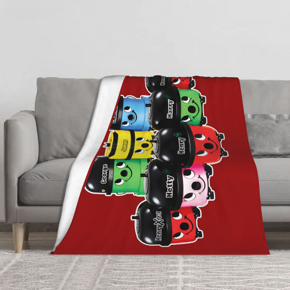 Fleece Throw Blanket Henry Hoover and Friends for Sofa Couch Kids 60 x 50 Inches