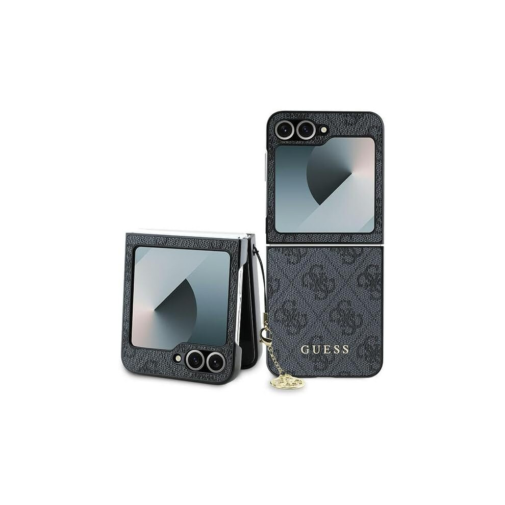 Guess 4G Charm Case for Samsung Galaxy Z Flip 6 Black - GUHCZF6GF4GGR