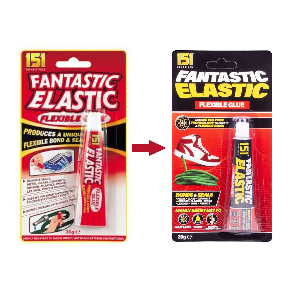Fantastic Elastic Flexible Glue for Vinyl Leather Fabric Plastic Wood Shoes Glas