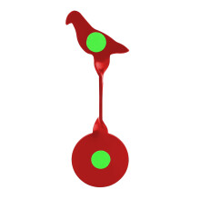 Portable Red Bird Tree Target for Airgun Shooting